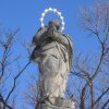 Valeč - sloup se sochou Panny Marie (Assumpta) | Panna Marie Královna nebes - únor 2011