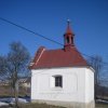Štoutov - kaple sv. Jana Nepomuckého | západní stěna kaple - únor 2011