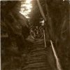 PP Vlčí jámy - Ledová jáma | přístupové schody do Ledové jámy v roce 1911 