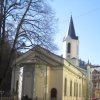 Karlovy Vary - evangelický kostel sv. Petra a Pavla | závěr kostela od východu - březen 2011