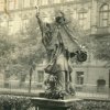 Karlovy Vary - socha sv. Jana Nepomuckého | socha sv. Jana Nepomuckého na starém snímku z doby kolem roku 1935