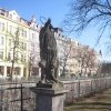 Karlovy Vary - socha sv. Jana Nepomuckého | socha sv. Jana Nepomuckého - březen 2011