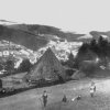Jáchymov - koňský žentour | koňský žentour v Jáchymově na snímku z 20. let 20. století