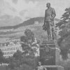 Karlovy Vary - pomník Františka Josefa I. | pomník císaře Františka Josefa I. v Karlových Varech před rokem 1918