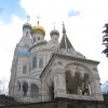 Karlovy Vary - pravoslavný kostel sv. Petra a Pavla | východní průčelí kostela - březen 2010