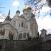 Karlovy Vary - pravoslavný kostel sv. Petra a Pavla | kostel sv. Petra a Pavla od severovýchodu - březen 2010