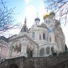 Karlovy Vary - pravoslavný kostel sv. Petra a Pavla | kostel od severovýchodu - březen 2010