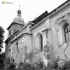 Nahořečice - kostel sv. Václava | jižní průčelí zchátralého kostela sv. Václava v Nahořečicích v roce 1993