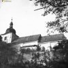 Nahořečice - kostel sv. Václava | jižní průčelí kostela sv. Václava v Nahořečicích na snímku z roku 1963