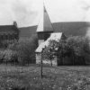 Horní Blatná - evangelický kostel | evangelický kostel s budovou školy během 20. století