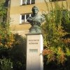 Březová - busta Theodora Körnera | busta Theodora Körnera - říjen 2011