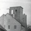 Chyše - židovská synagoga | částečně zřícený objekt synagogy v roce 1973