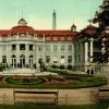 Karlovy Vary - Alžbětiny lázně (Lázně V) | Alžbětiny lázně na kolorované pohlednici před rokem 1918
