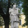 Andělská Hora - socha sv. Jana Nepomuckého | vrcholová figurální plastika světce - září 2011