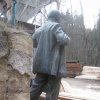 Karlovy Vary - pomník Vladimíra Iljiče Lenina | bronzová plastika V. I. Lenina - listopad 2011