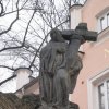 Karlovy Vary - socha sv. Bernarda | barokní socha sv. Bernarda - březen 2010