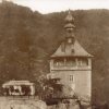 Karlovy Vary - hrad (Zámecká věž) | Zámecká věž na fotografii z roku 1909