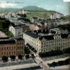 Karlovy Vary - Vojenský lázeňský ústav | Vojenský lázeňský ústav v sousedství Lázeňského domu (Lázně III) na kolorované pohlednici z roku 1905