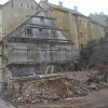 Karlovy Vary - starý židovský špitál | demolice zchátralého objektu bývalého špitálu - březen 2006