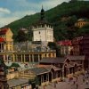 Karlovy Vary - Zámecká kolonáda | Zámecká kolonáda na fotografii ze 70. let 20. století