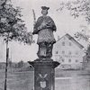 Boží Dar - socha sv. Jana Nepomuckého | socha sv. Jana Nepomuckého na Božím Daru v roce 1913