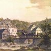 Březová - Labitzkého mlýn | původní Labitzkého mlýn na kresbě J. W. Goetha z roku 1808