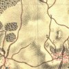 Brložec - železný kříž | železný kříž při cestě z Brložce do Přestání na výřezu mapy 1. vojenského josefského mapování z let 1764-1768