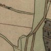 Brložec - železný kříž | železný kříž při cestě do Přestání na výřezu originální mapy stabilního katastru vsi Brložec z roku 1841