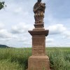 Močidlec - socha sv. Jana Nepomuckého | přední strana sochy sv. Jana Nepomuckého u Močidlece - červen 2015