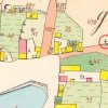 Novosedly - železný kříž | železný kříž při cestě na Vísku na výřezu císařského otisku mapy stabilního katastru vsi Novosedly (Nebosedl) z roku 1841