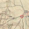 Novosedly - železný kříž | železný kříž u Novosedel na výřezu mapy 3. vojenského františko-josefského mapování z roku 1879