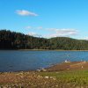 Mlyňany (Lindles) | pohled východním směrem na vodní nádrž Žlutice od zaniklé vsi Mlyňany (Lindles) - září 2015