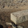 Mlyňany (Lindles) | kamenný blok jako pozůstatek bývalého osídlení vsi Mlyňany (Lindles) - září 2015