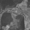Hůrky (Berghäuseln) | obec Hůrky na vojenském leteckém snímkování z roku 1952