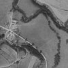 Dolánky (Dollanka) | ves Dolánky na vojenském leteckém snímkování z roku 1952