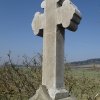 Verušice - Siemerův kříž | obnovený vrcholový kříž - březen 2014