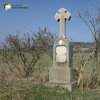 Verušice - Siemerův kříž | obnovený kamenný Siemerův kříž u Verušic - březen 2014