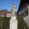 Velichov - socha sv. Jana Nepomuckého | socha sv. Jana Nepomuckého - březen 2013