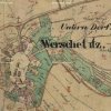 Verušice (Gross Werscheditz) | Verušice na otisku mapy stabilního katastru vsi z roku 1841