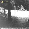 Žlutice - pomník Friedricha Ludwiga Jahna | Jáhnův pomník v lese na svahu vrchu Nevděk nad Žluticemi v době před rokem 1945