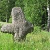 Hory - smírčí kříž | kamenný smírčí kříž u samoty Vildenava - červen 2013