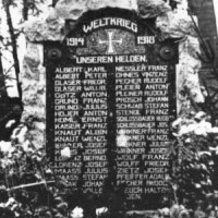 Andělská Hora - pomník obětem 1. světové války