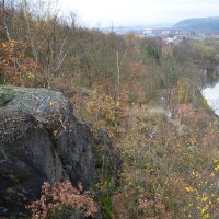 Hradiště Tašovice | Obr.12: Pohled z vrchu památky k východu po proudu řeky Ohře. Terénní revize: Filip Prekop 2013
