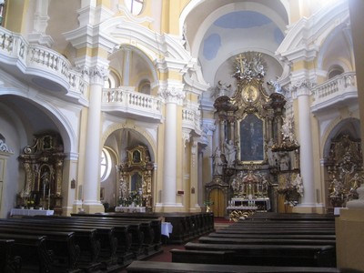 interiér barokního kostela sv. Máří Magdalény - říjen 2011