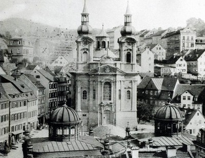 kostel sv. Máří Magdalény v době před rokem 1897