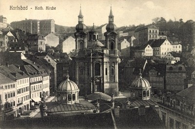 kostel sv. Máří Magdalény v době před rokem 1910