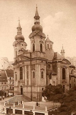 kostel v době před rokem 1890